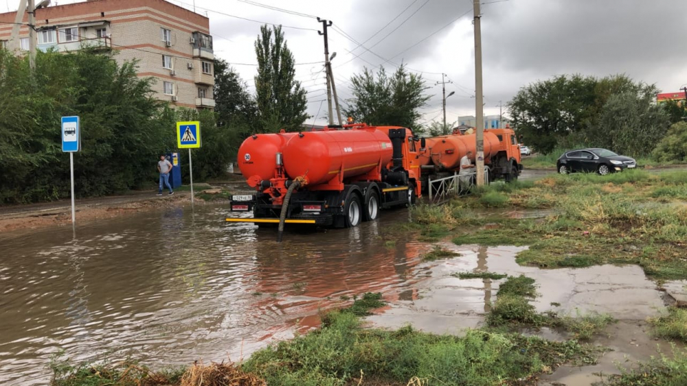 Фото последствия ливня в чите