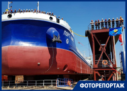 В Астрахани спустили на воду уникальное судно